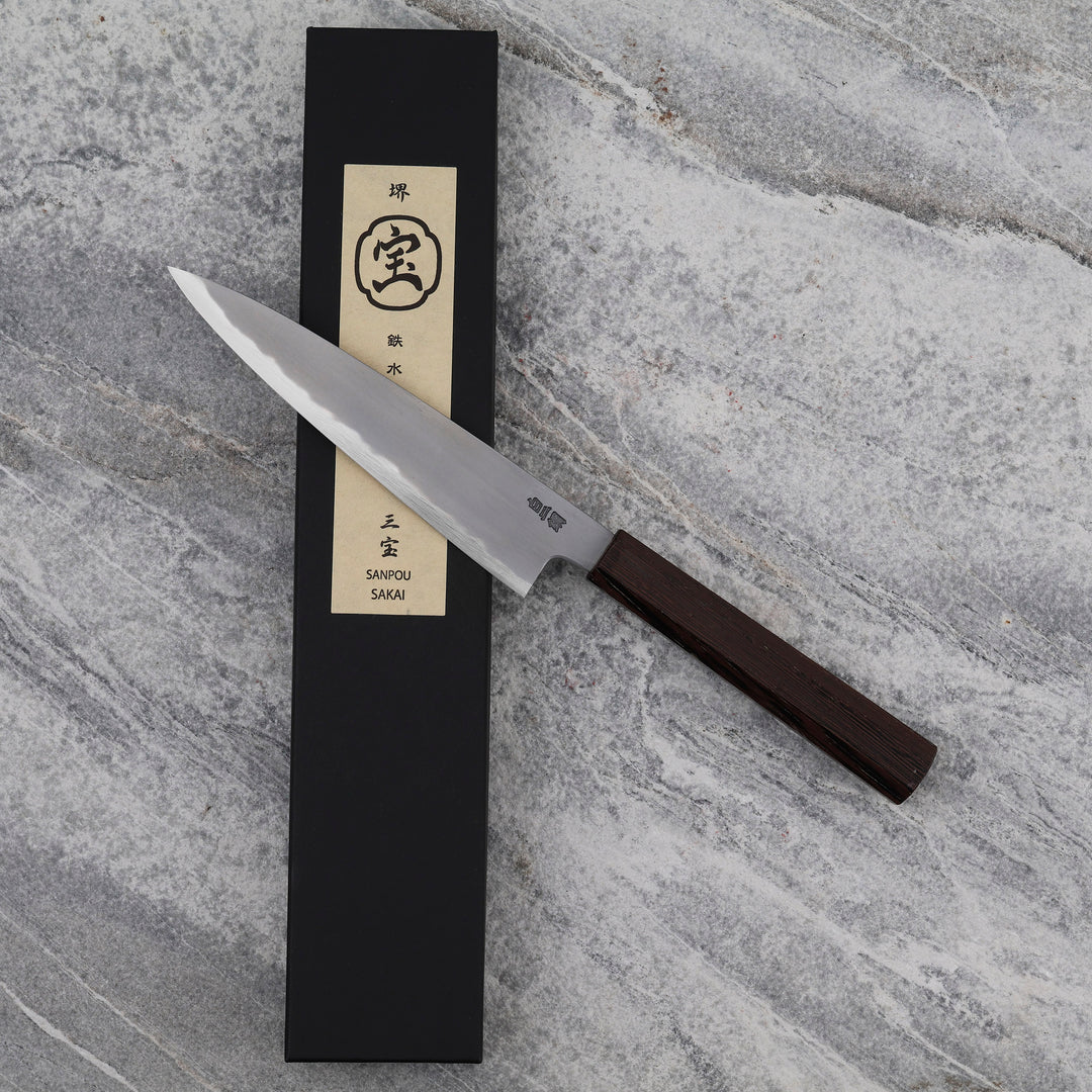 Petty 15 cm Sakai Takayuki Sanpou Shirogami#2/Iron