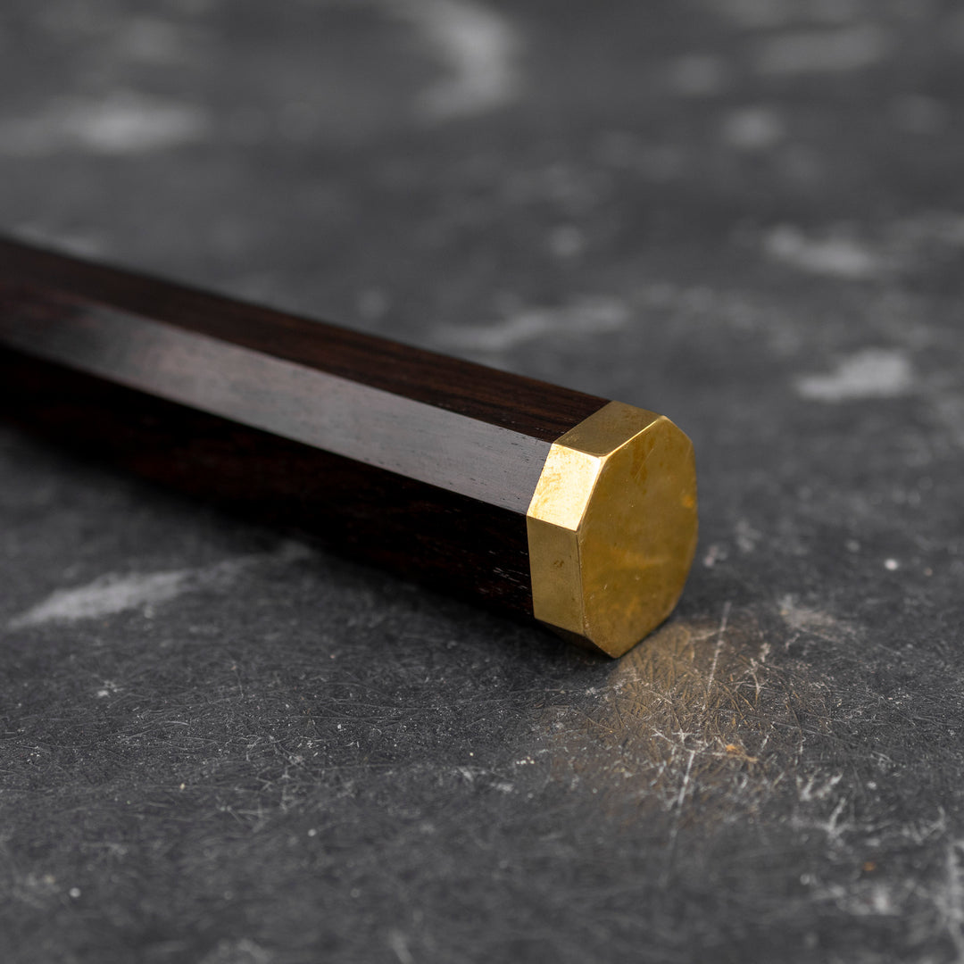 Petty 15 cm Yu Kurosaki Kokusen Brass Aogami Super/SS