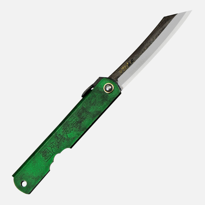 Pocket Knife Higonokami Kanekoma Green 8 cm Aogami#2