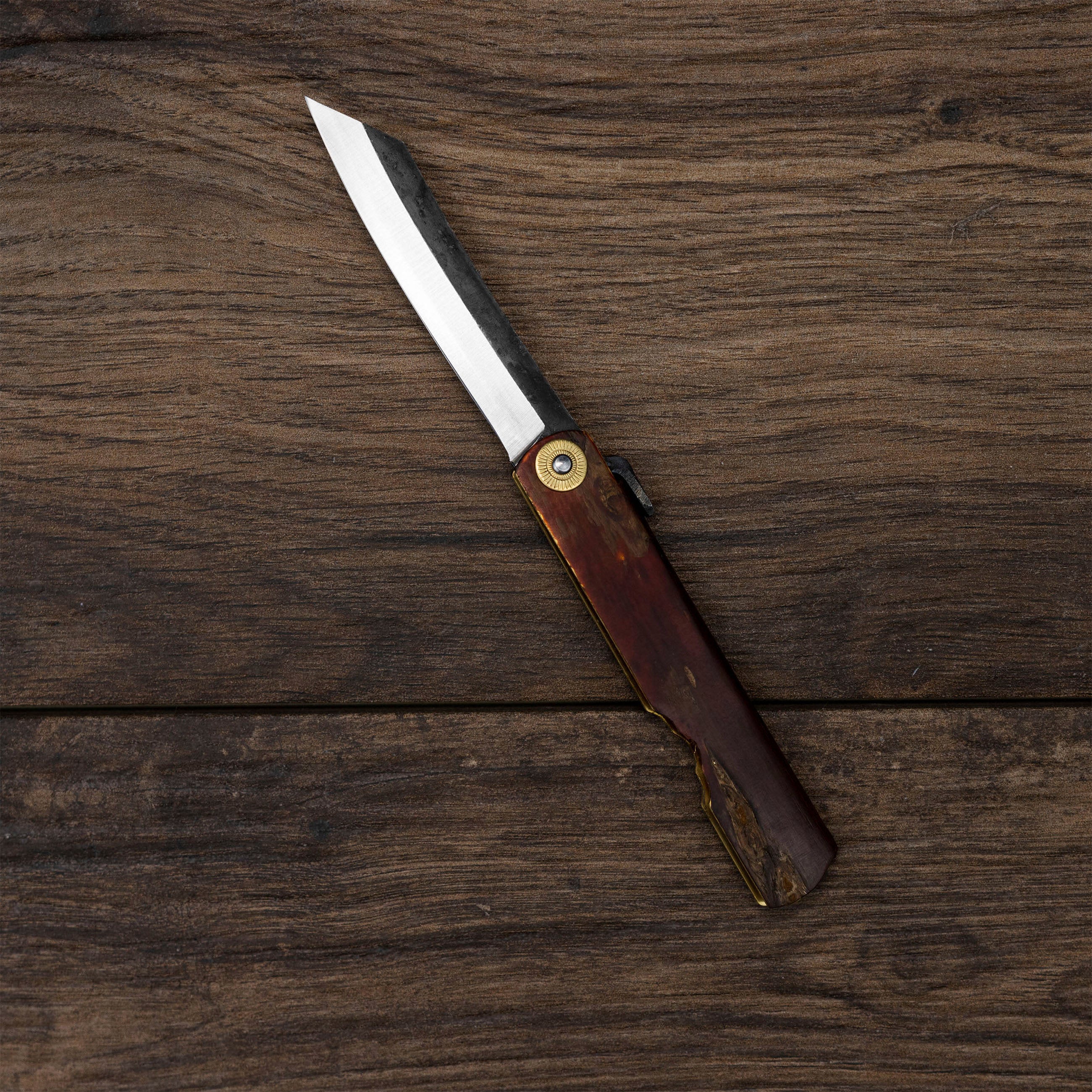 Pocket Knife Higonokami Kanekoma Kaba Cherry Bark 8 cm Aogami#2