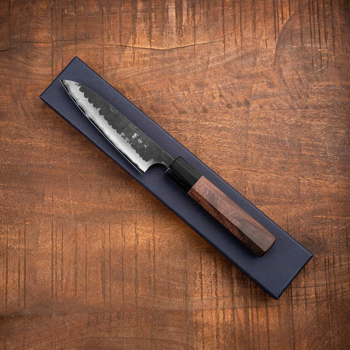 Petty 12 cm Anryu Hamono Kurouchi Aogami Super/Iron