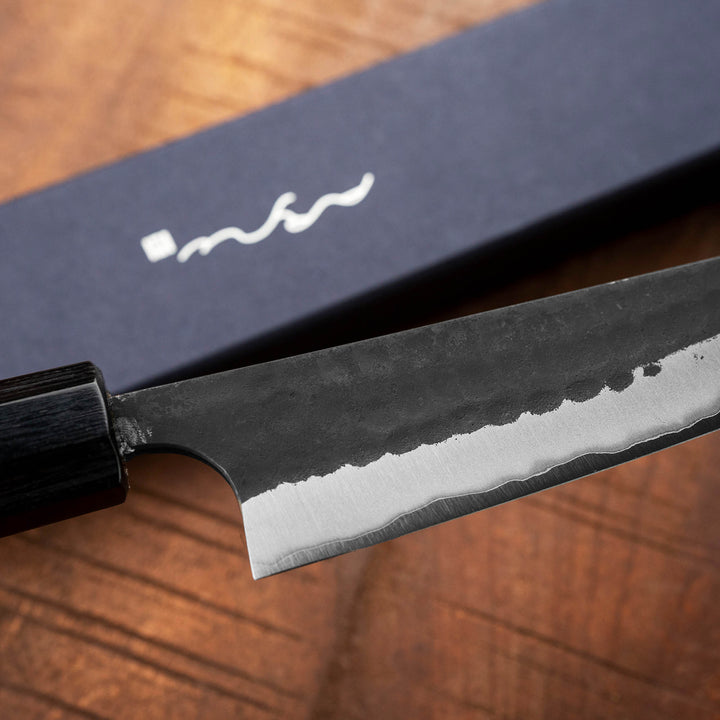 Petty 12 cm Anryu Hamono Kurouchi Aogami Super/Iron