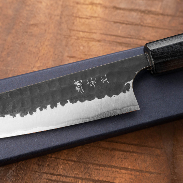 Petty 12 cm Anryu Hamono Kurouchi Aogami Super/Iron