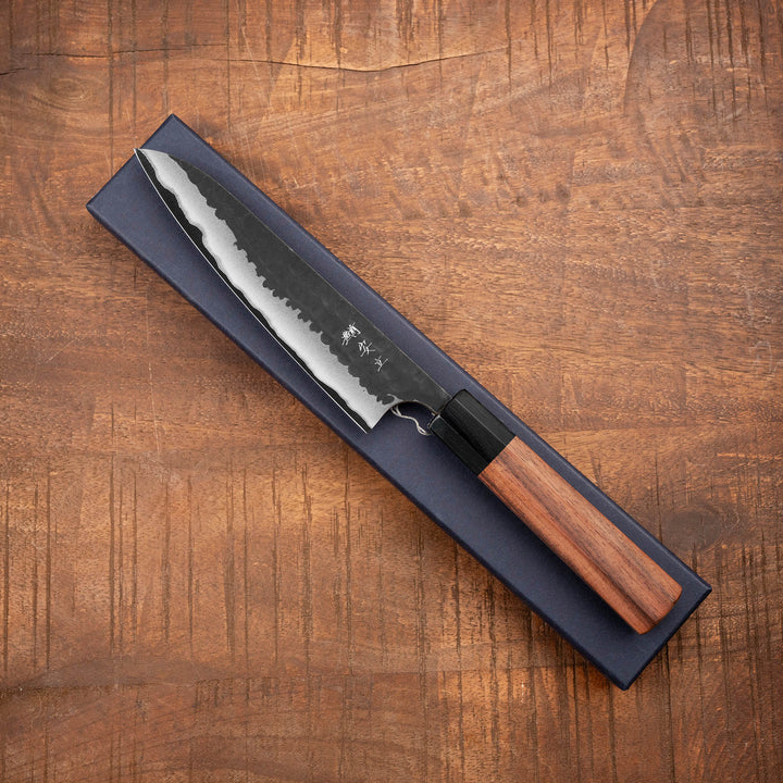 Petty 15 cm Anryu Hamono Kurouchi Aogami Super/Iron