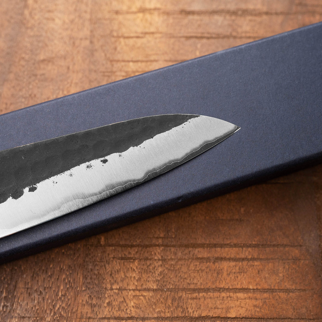 Petty 15 cm Anryu Hamono Kurouchi Aogami Super/Iron