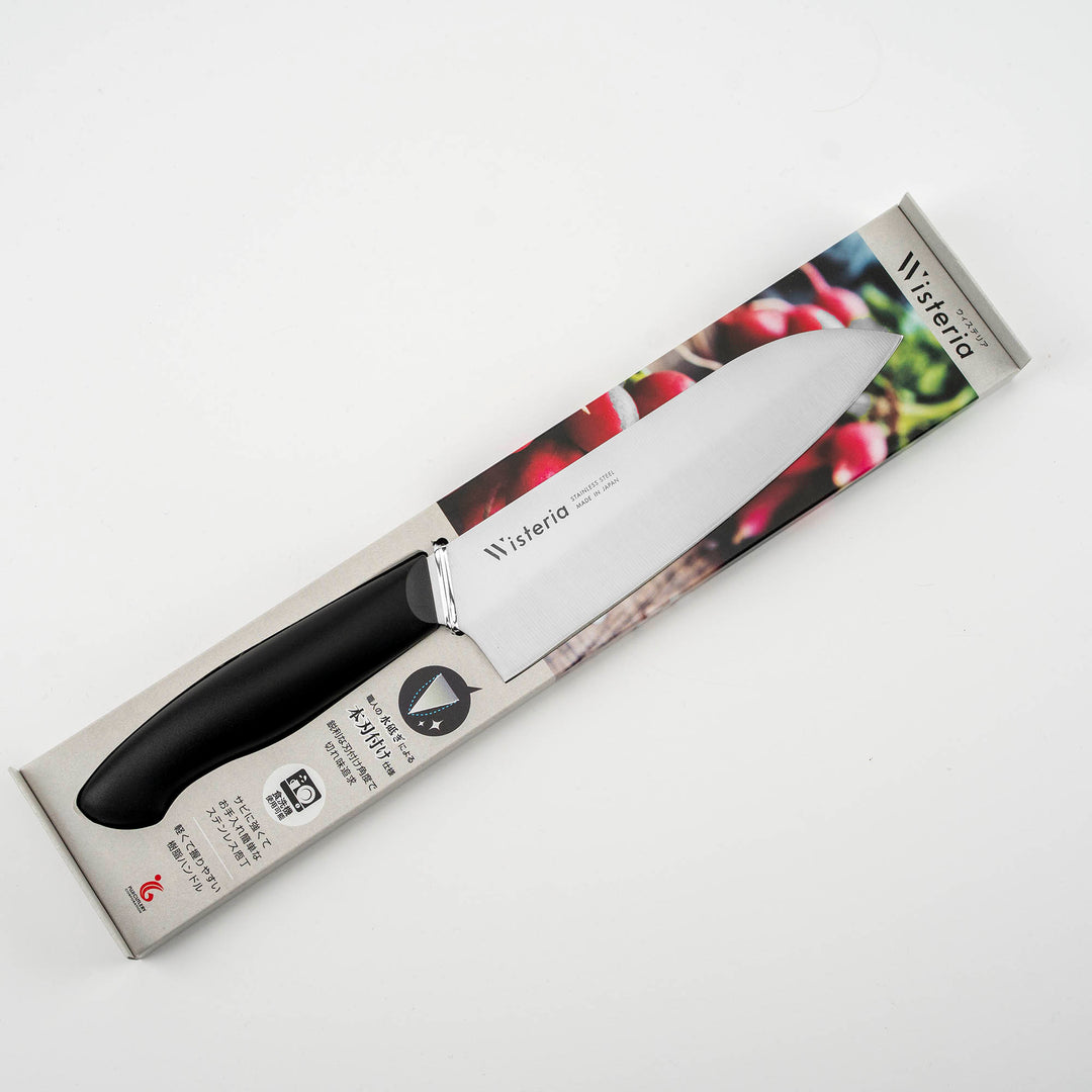Santoku 17 cm Fujicut Wisteria Black MV