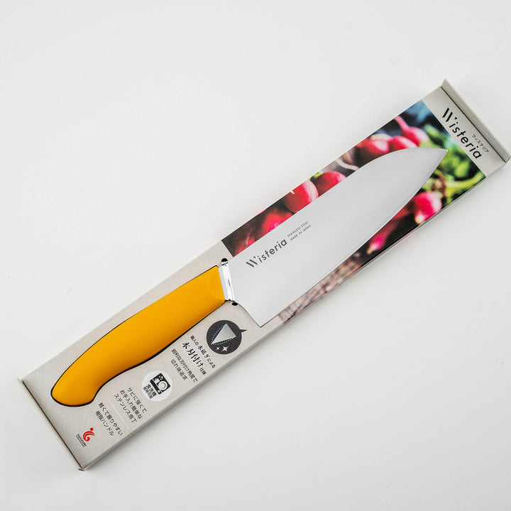 Santoku 17 cm Fujicut Wisteria Yellow MV
