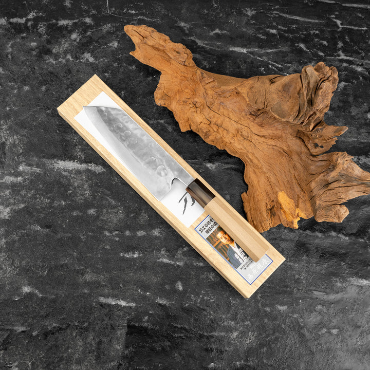 Santoku 16,5 cm Fujiwara Shirogami#1/SS
