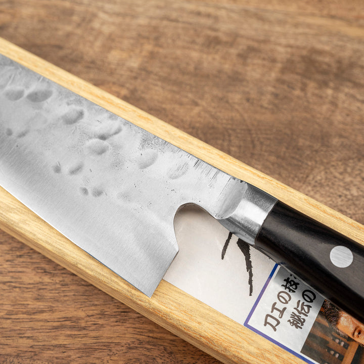 Gyuto 18 cm Fujiwara Pakka Shirogami#1/SS