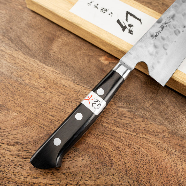 Gyuto 18 cm Fujiwara Pakka Shirogami#1/SS