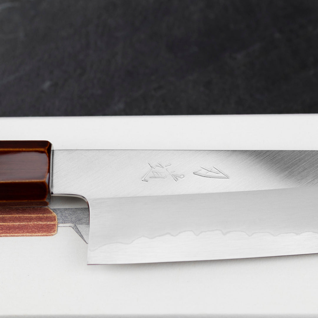 Santoku 17 cm Hado Shiosai Urushi Kijiro Ginsan