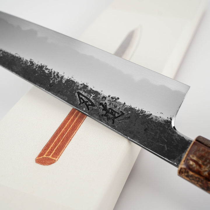 Kiritsuke Gyuto 20 cm Hado Sumi Kurouchi Shirogami#2/Iron