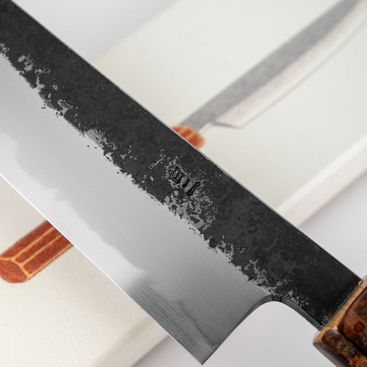 Kiritsuke Gyuto 20 cm Hado Sumi Kurouchi Shirogami#2/Iron