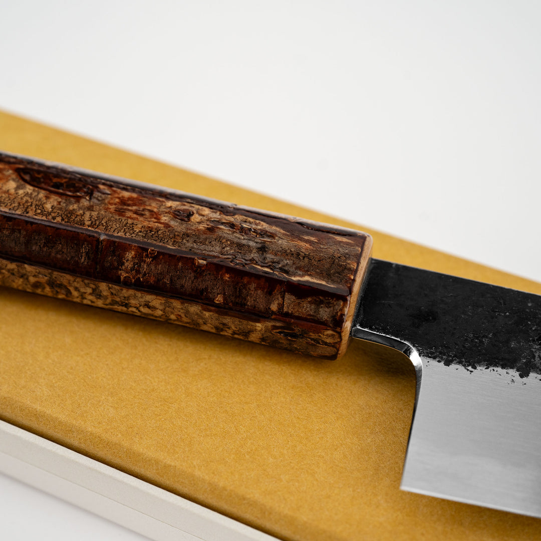 Ko-Bunka 13 cm Hado Sumi Kurouchi Shirogami#2/Iron