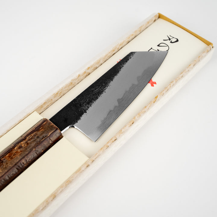 Ko-Bunka 13 cm Hado Sumi Kurouchi Shirogami#2/Iron