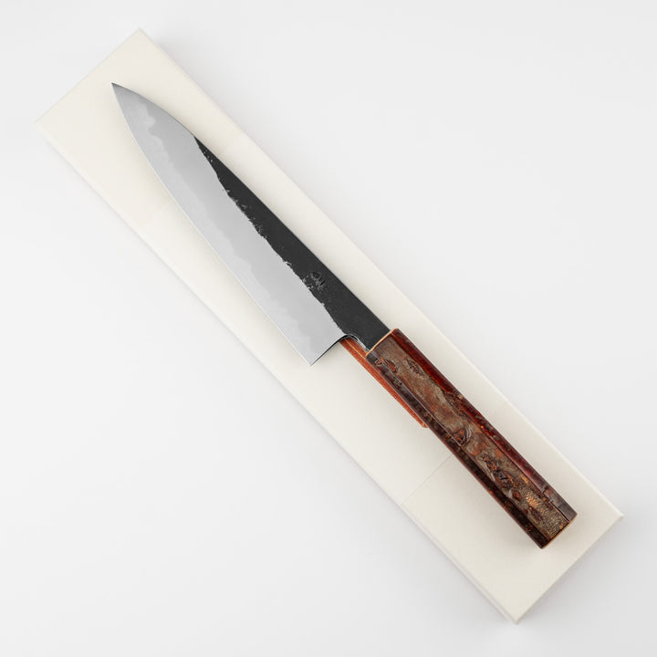 Gyuto 20 cm Hado Sumi Kurouchi Shirogami#2/Iron