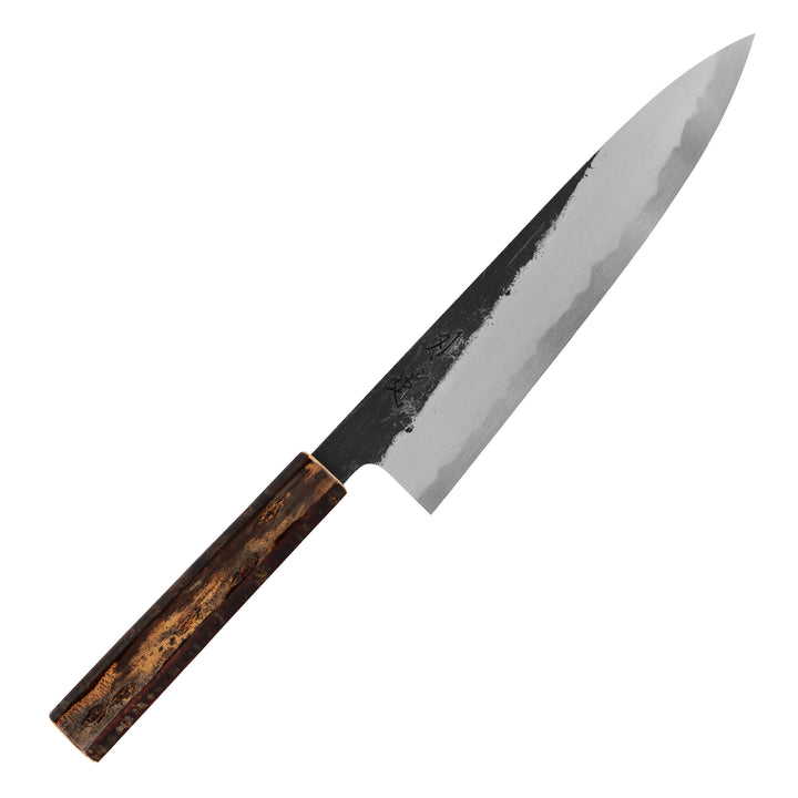 Gyuto 20 cm Hado Sumi Kurouchi Shirogami#2/Iron