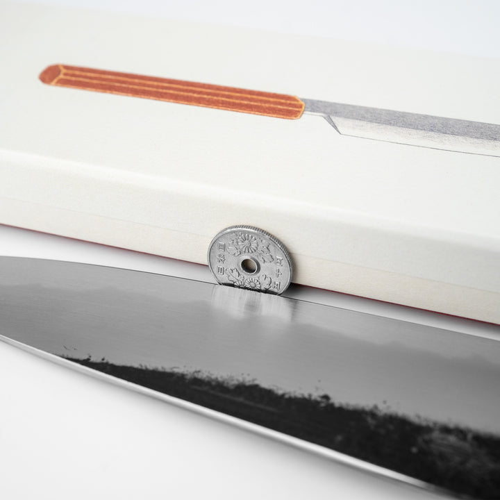 Gyuto 20 cm Hado Sumi Kurouchi Shirogami#2/Iron
