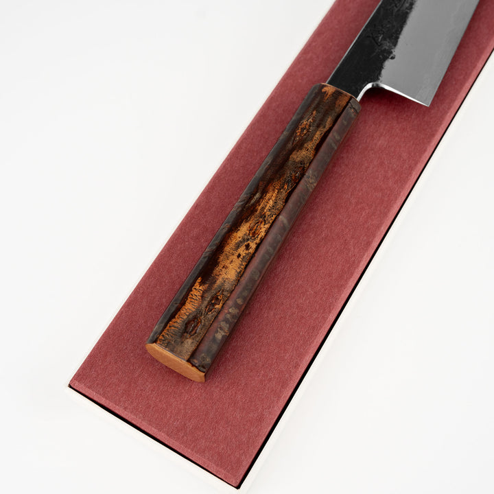 Gyuto 20 cm Hado Sumi Kurouchi Shirogami#2/Iron