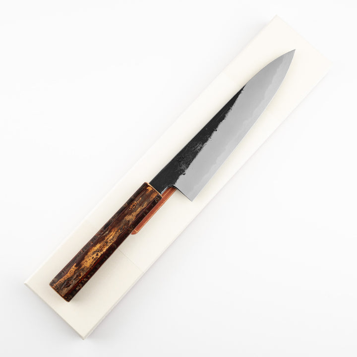 Gyuto 20 cm Hado Sumi Kurouchi Shirogami#2/Iron