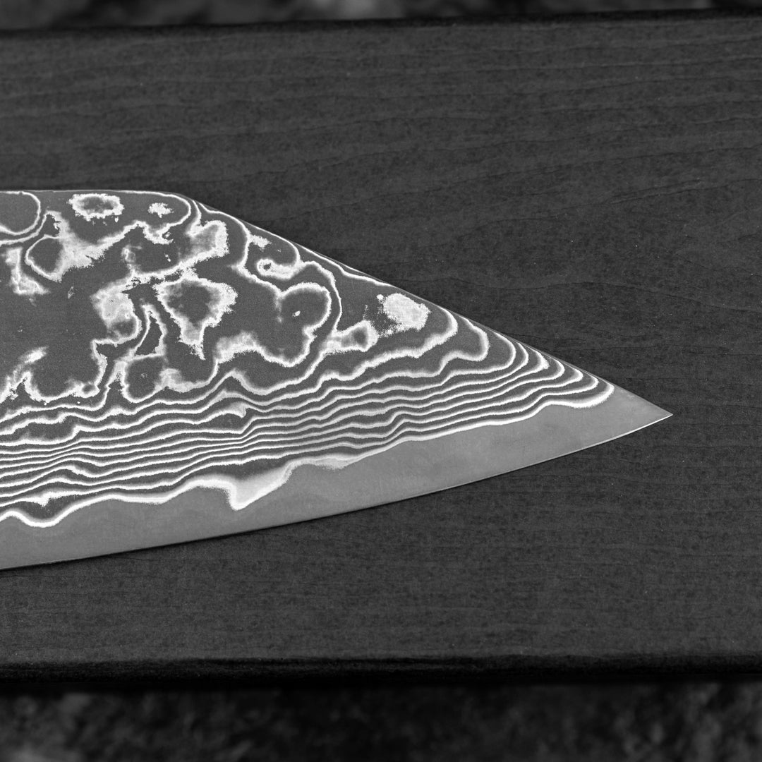 Gyuto 21 cm Hatono Black Dye Damascus  SG2
