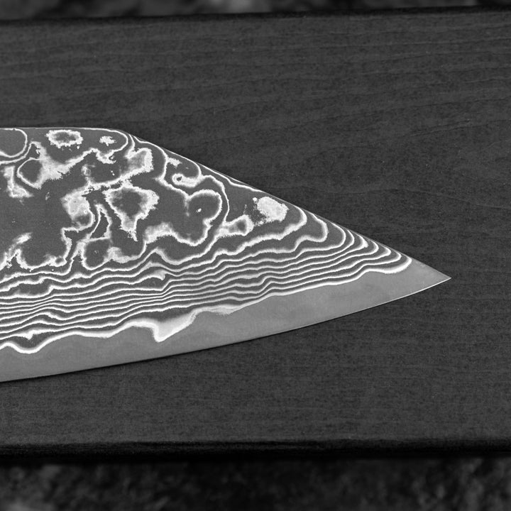 Gyuto 21 cm Hatono Black Dye Damascus  SG2