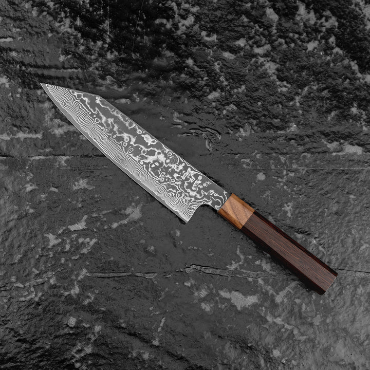 Gyuto 21 cm Hatono Black Dye Damascus  SG2