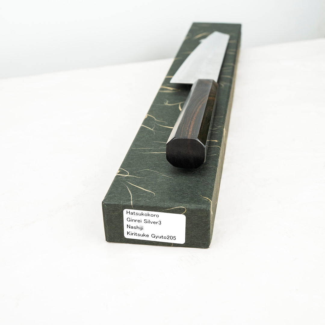Kiritsuke Gyuto 20 cm Hatsukokoro Ginrei Nashiji Gingami No.3