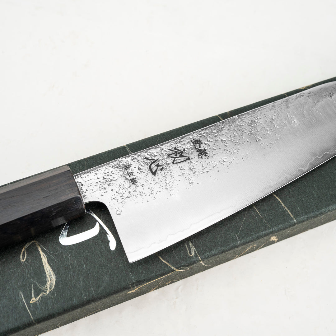Santoku 17 cm Hatsukokoro Ginrei Nashiji Gingami No.3