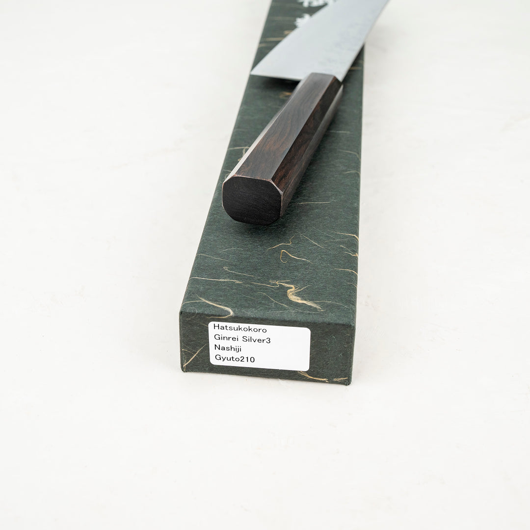 Gyuto 21 cm Hatsukokoro Ginrei Nashiji Gingami No.3