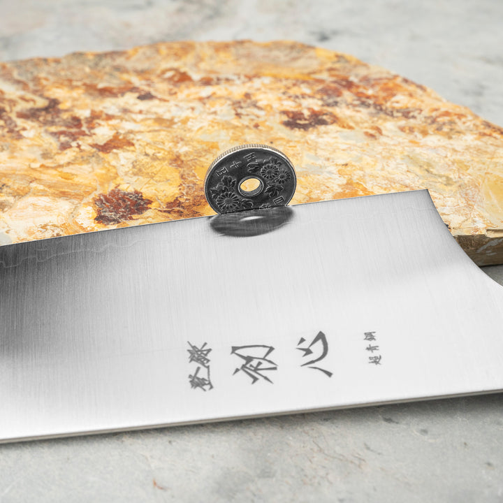 Bunka 18 cm Hatsukokoro Hayabusa Aogami Super/SS