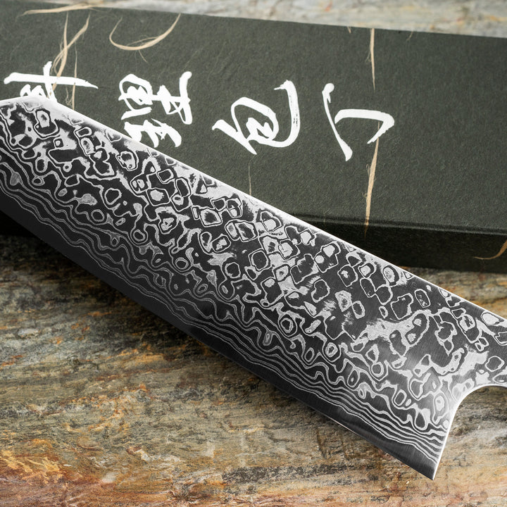 Bunka 18 cm Hatsukokoro Hayabusa Ginga Damascus ATS-34