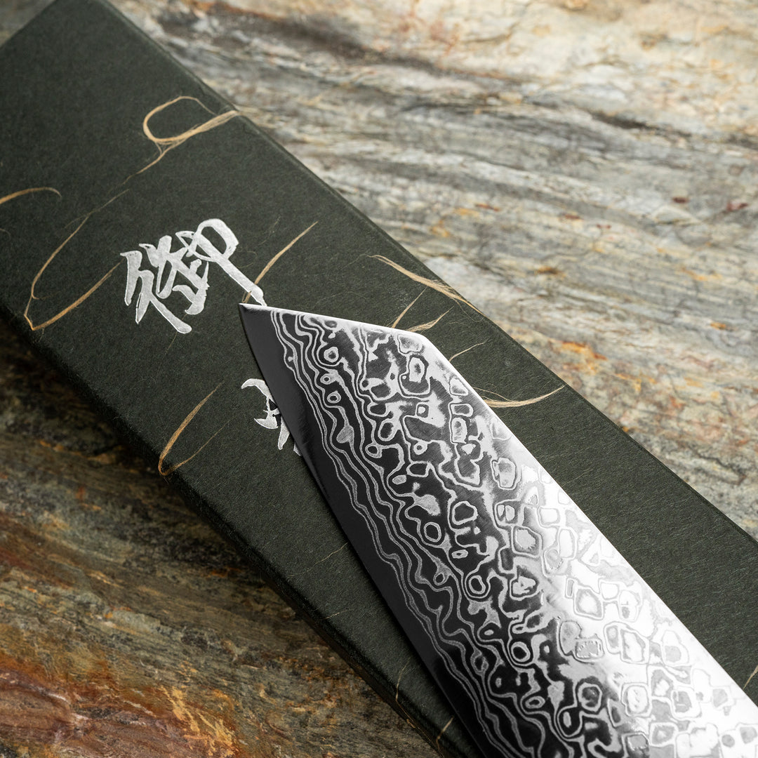 Bunka 18 cm Hatsukokoro Hayabusa Ginga Damascus ATS-34