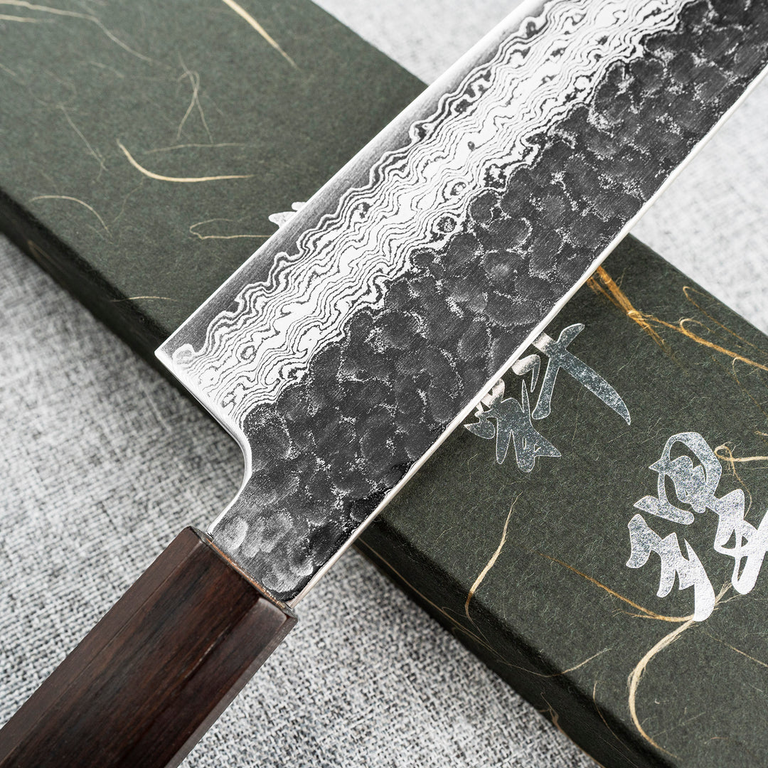 Santoku 18 cm Hatsukokoro Hayabusa Damascus VG-10
