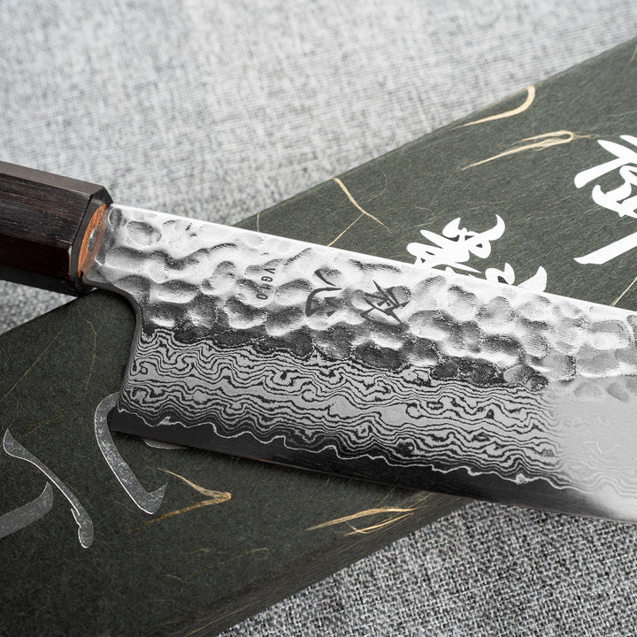 Santoku 18 cm Hatsukokoro Hayabusa Damascus VG-10