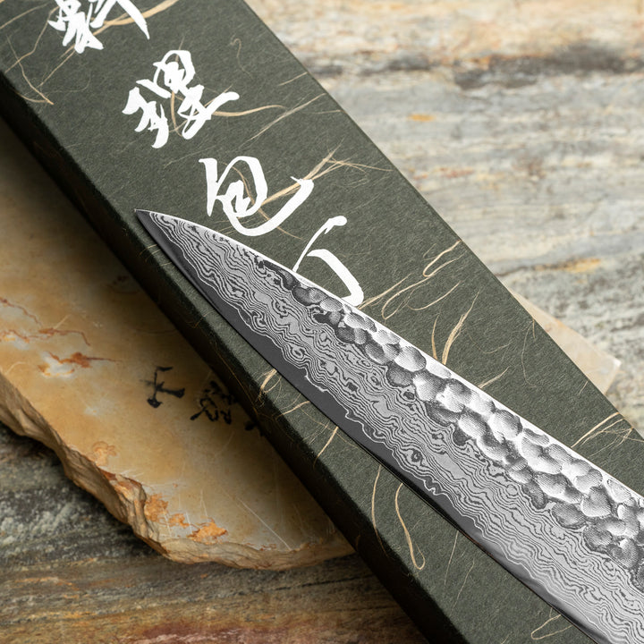 Sujihiki 27 cm Hatsukokoro Hayabusa Damascus VG-10