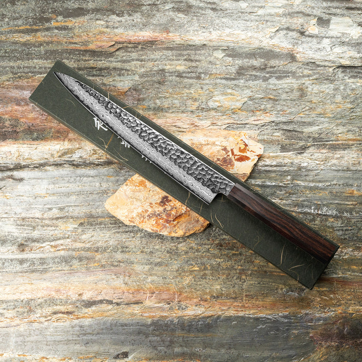 Sujihiki 27 cm Hatsukokoro Hayabusa Damascus VG-10