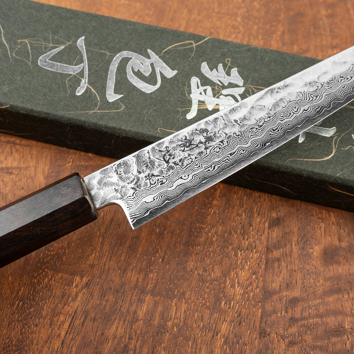 Petty 15 cm Hatsukokoro Hayabusa Damascus VG-10