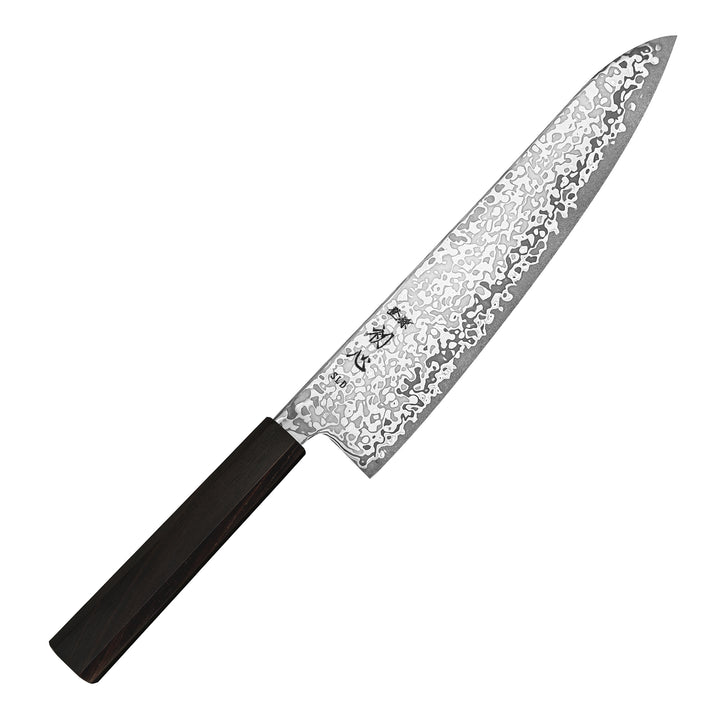 Gyuto 19,5 cm Hatsukokoro Hikari Kurozame Damascus SLD