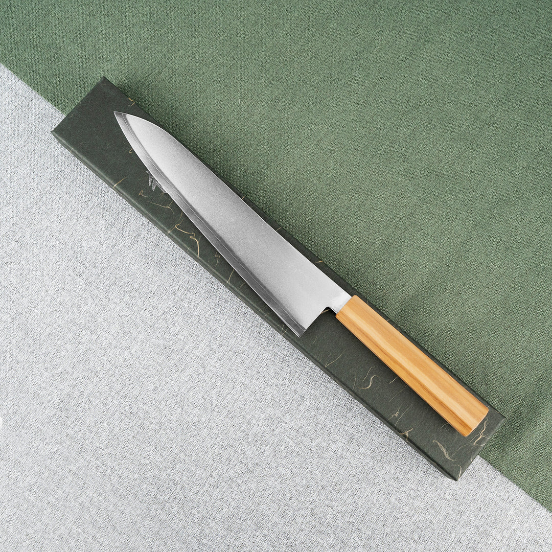 Gyuto 24 cm Hatsukokoro Kaijin Aogami#2/SS
