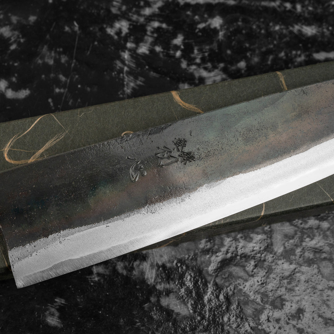 Gyuto 21 cm Hatsukokoro Kokugei Aogami#1/Iron