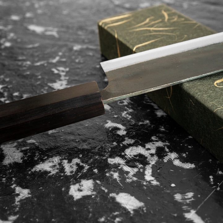 Gyuto 21 cm Hatsukokoro Kokugei Aogami#1/Iron