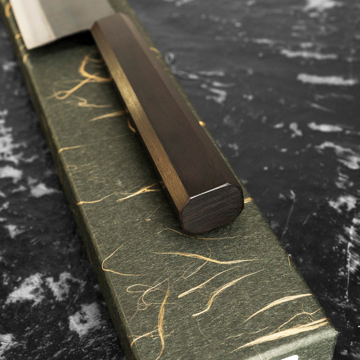Gyuto 21 cm Hatsukokoro Kokugei Aogami#1/Iron