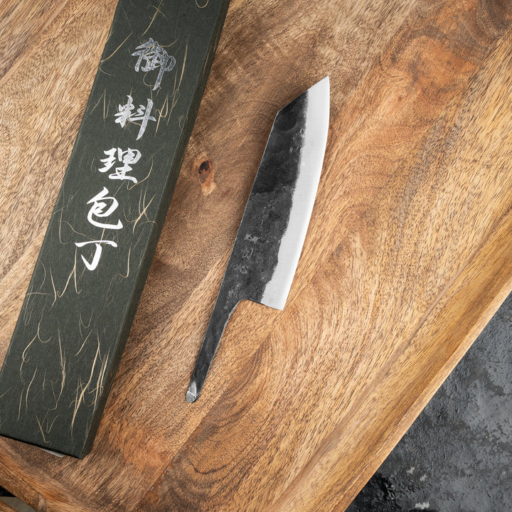 Bunka 16,5 cm Blank Hatsukokoro Kurogane Kurouchi Aogami#2/Iron