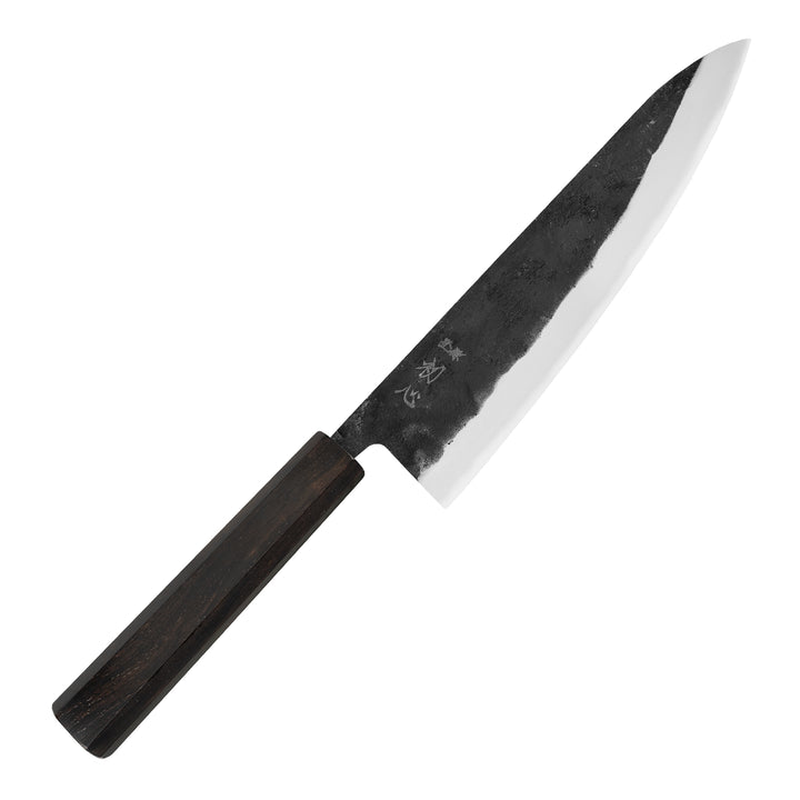 Gyuto 21 cm Hatsukokoro Kurogane Kurouchi Aogami#2/Iron