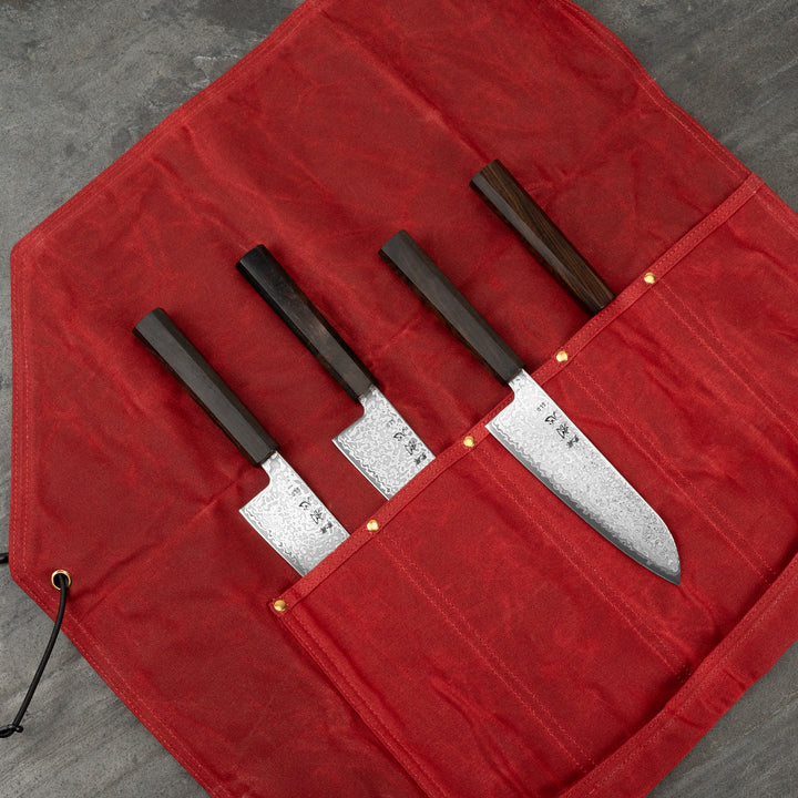 Knife Bag for 5 knives Red Hatsukokoro