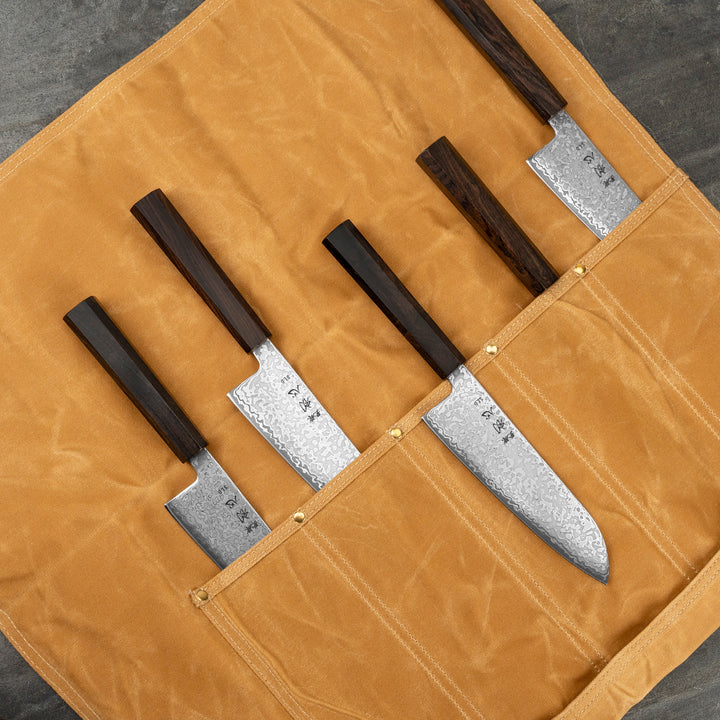 Knife Bag for 5 knives Yellow Hatsukokoro