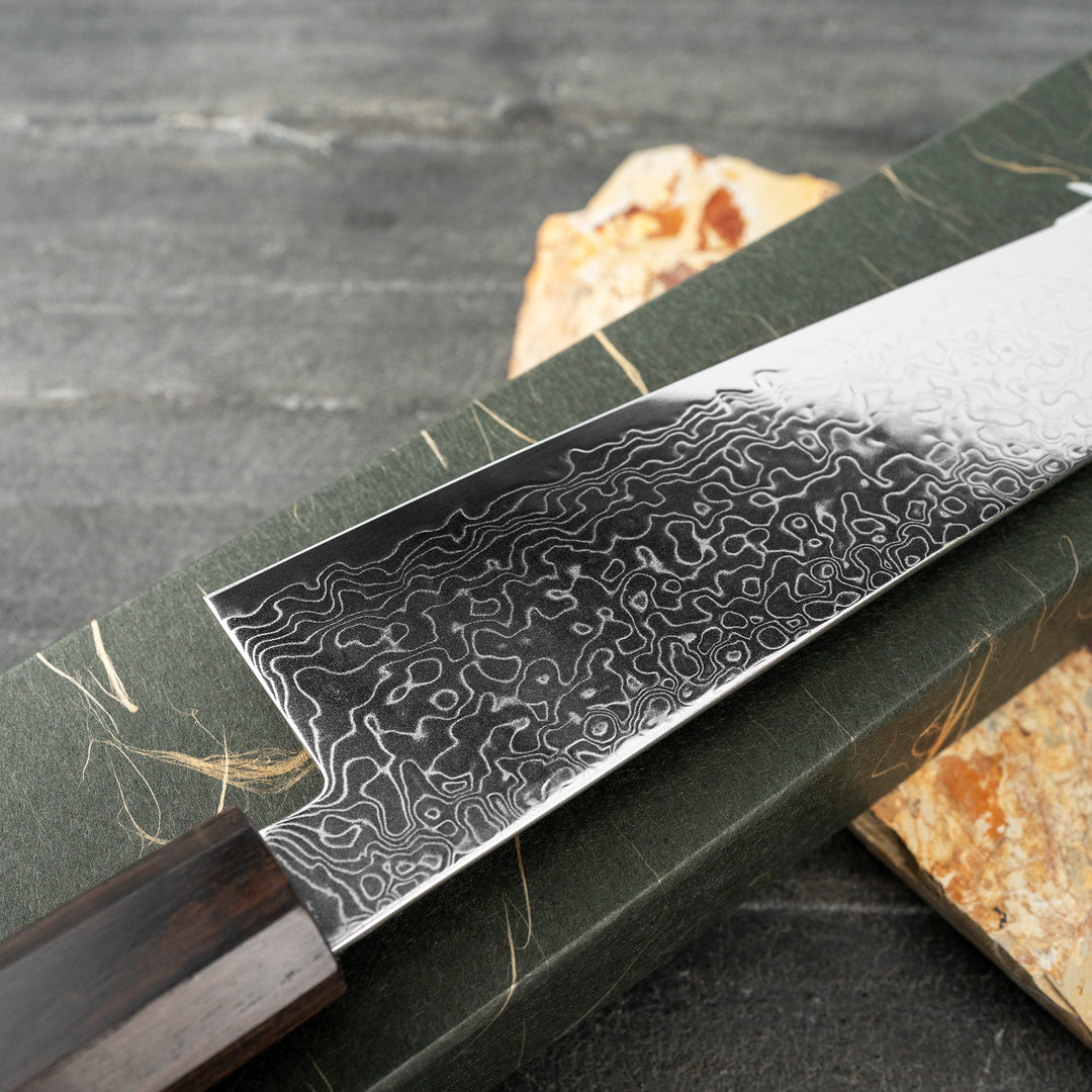 Kiritsuke Gyuto 21 cm Hatsukokoro Ryuhyo Damascus SG2