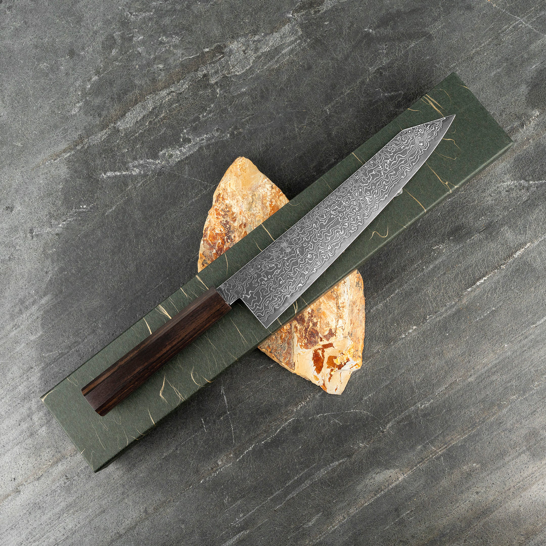 Kiritsuke Gyuto 24 cm Hatsukokoro Ryuhyo Damascus SG2