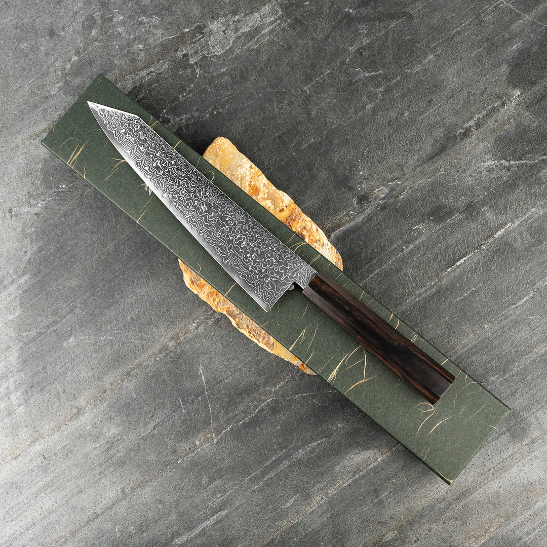 Kiritsuke Gyuto 24 cm Hatsukokoro Ryuhyo Damascus SG2